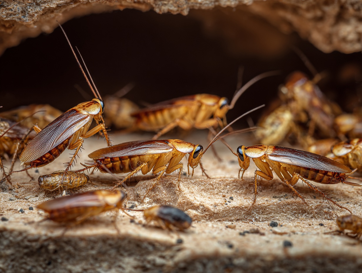 German cockroach macro close-up — cockroach control service by Mr Solution Pest Control